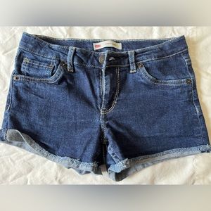 Levi’s Girl Zipper Short Shorts Size 12  Demin